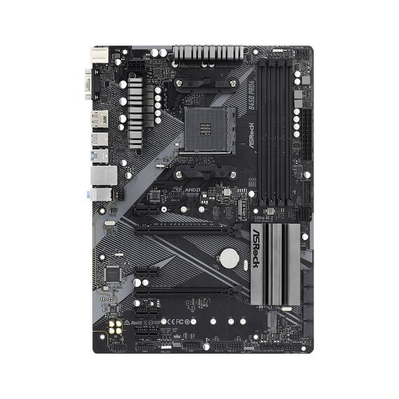 Asrock B450 Pro4 R2.0 Socket AM4 ATX AMD  B450 | Techbox