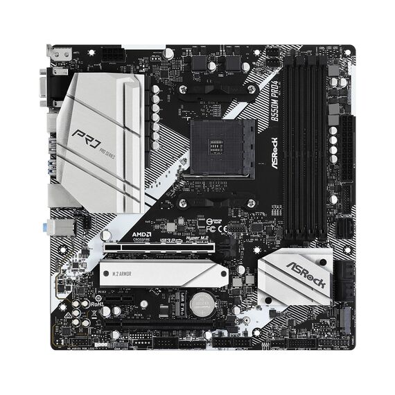 Asrock B550M Pro4 Socket AM4 micro ATX AMD  B550 | Techbox
