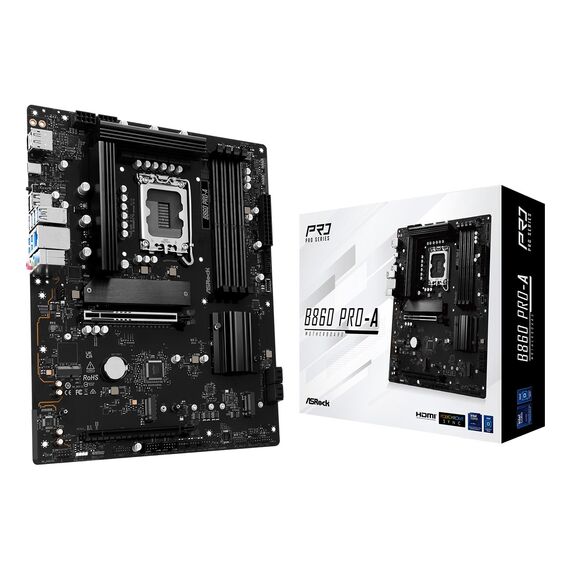 Asrock B860 Pro-A Intel B860 LGA 1851 (Socket V1) ATX | Techbox
