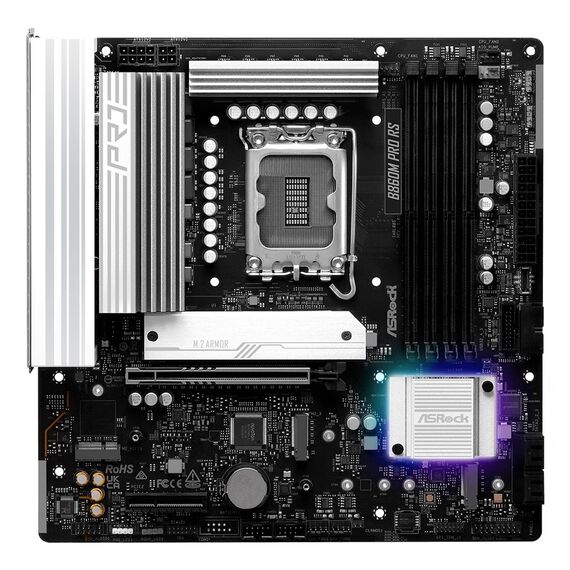 Asrock B860M Pro RS Intel B860 LGA 1851 (Socket V1) micro ATX | Techbox