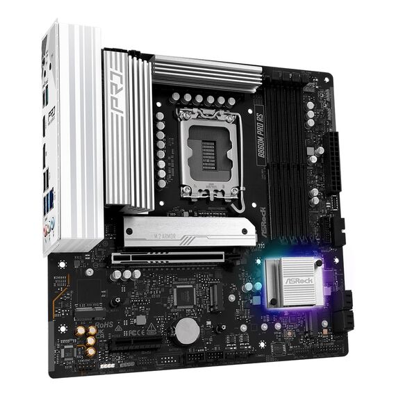 Asrock B860M Pro RS Intel B860 LGA 1851 (Socket V1) micro ATX | Techbox