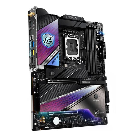 Asrock Phantom Gaming Z890 Nova WiFi Intel Z890 LGA 1851 (Socket V1) ATX - Motherboards - Laptops & PC Builds - Techbox