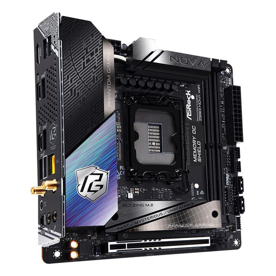 Asrock Phantom Gaming Z890I Nova WiFi Intel Z890 LGA 1851 (Socket V1) mini ITX - Motherboards - Laptops & PC Builds - Techbox