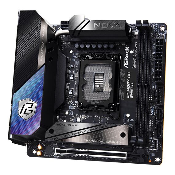 Asrock Phantom Gaming Z890I Nova WiFi Intel Z890 LGA 1851 (Socket V1) mini ITX - Motherboards - Laptops & PC Builds - Techbox