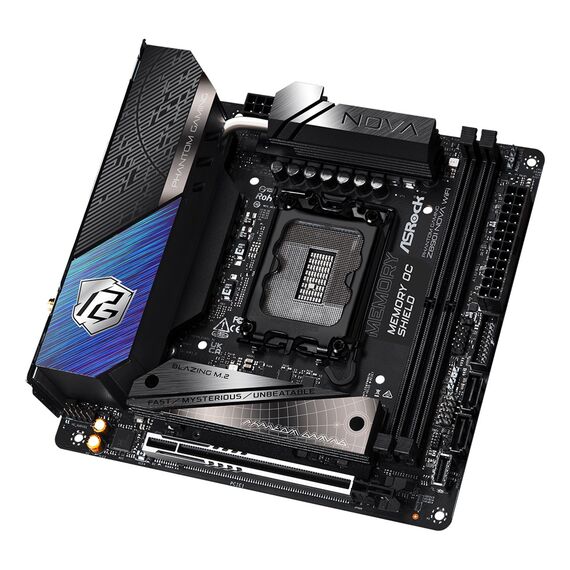 Asrock Phantom Gaming Z890I Nova WiFi Intel Z890 LGA 1851 (Socket V1) mini ITX - Motherboards - Laptops & PC Builds - Techbox