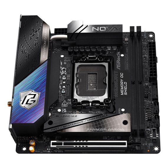 Asrock Phantom Gaming Z890I Nova WiFi Intel Z890 LGA 1851 (Socket V1) mini ITX - Motherboards - Laptops & PC Builds - Techbox