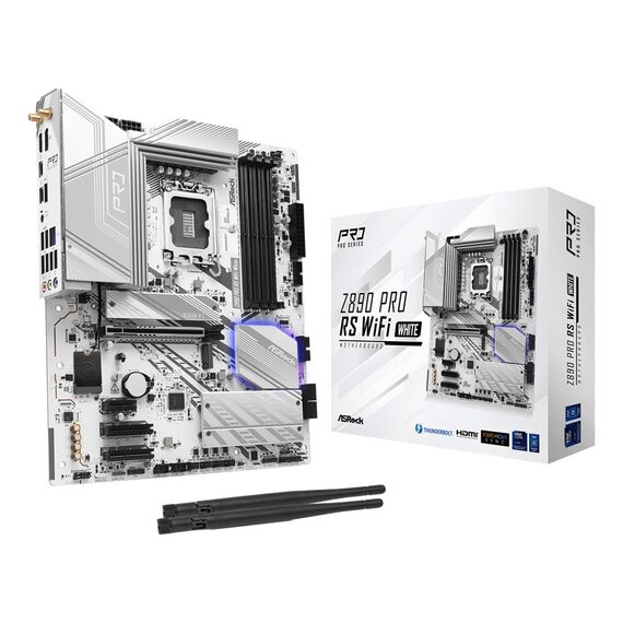 Asrock Z890 Pro RS WiFi White Intel Z890 LGA 1851 (Socket V1) ATX | Techbox