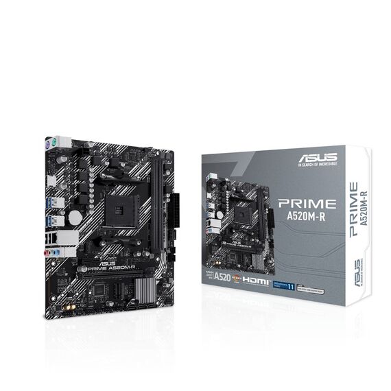 ASUS PRIME A520M-R AMD A520 Socket AM4 micro ATX - Motherboards - Laptops & PC Builds - Techbox