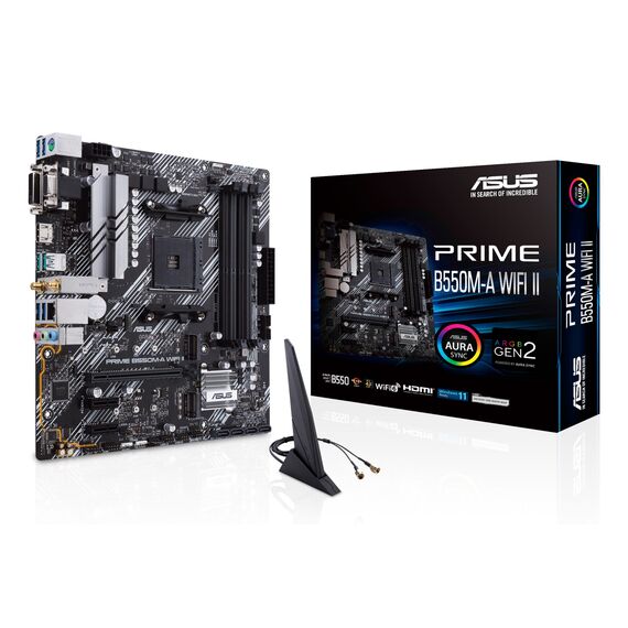 ASUS PRIME B550M-A WIFI II AMD B550 Socket AM4 micro ATX - Motherboards - Laptops & PC Builds - Techbox