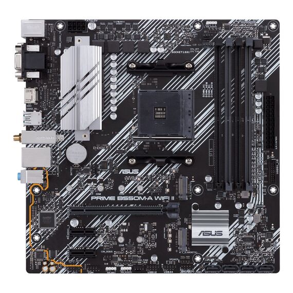 ASUS PRIME B550M-A WIFI II AMD B550 Socket AM4 micro ATX - Motherboards - Laptops & PC Builds - Techbox