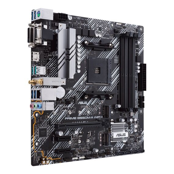 ASUS PRIME B550M-A WIFI II AMD B550 Socket AM4 micro ATX - Motherboards - Laptops & PC Builds - Techbox