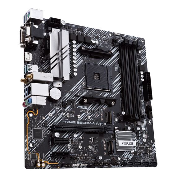 ASUS PRIME B550M-A WIFI II AMD B550 Socket AM4 micro ATX - Motherboards - Laptops & PC Builds - Techbox
