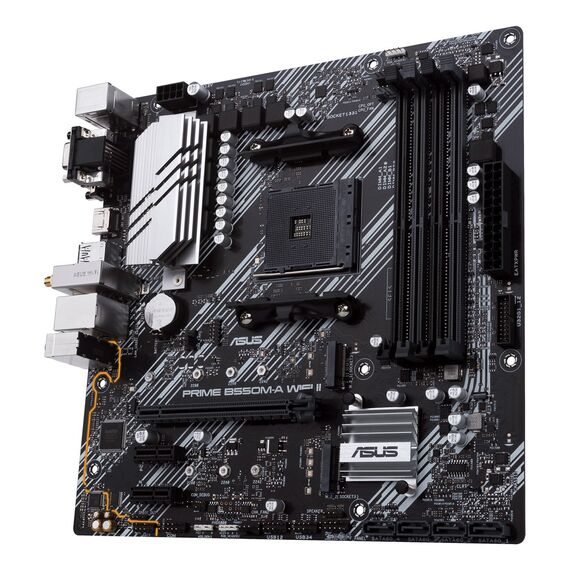 ASUS PRIME B550M-A WIFI II AMD B550 Socket AM4 micro ATX - Motherboards - Laptops & PC Builds - Techbox