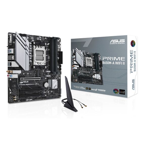 ASUS PRIME B650M-A WIFI II AMD B650 Socket AM5 micro ATX - Motherboards - Laptops & PC Builds - Techbox