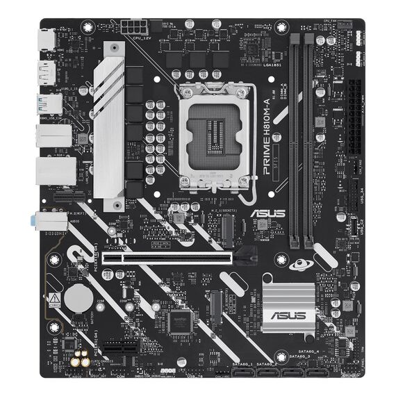 ASUS PRIME H810M-A-CSM Intel H810 LGA 1851 (Socket V1) micro ATX - Motherboards - Laptops & PC Builds - Techbox