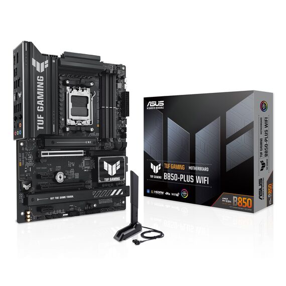 ASUS TUF GAMING B850-PLUS WIFI AMD B850 Socket AM5 ATX - Motherboards - Laptops & PC Builds - Techbox