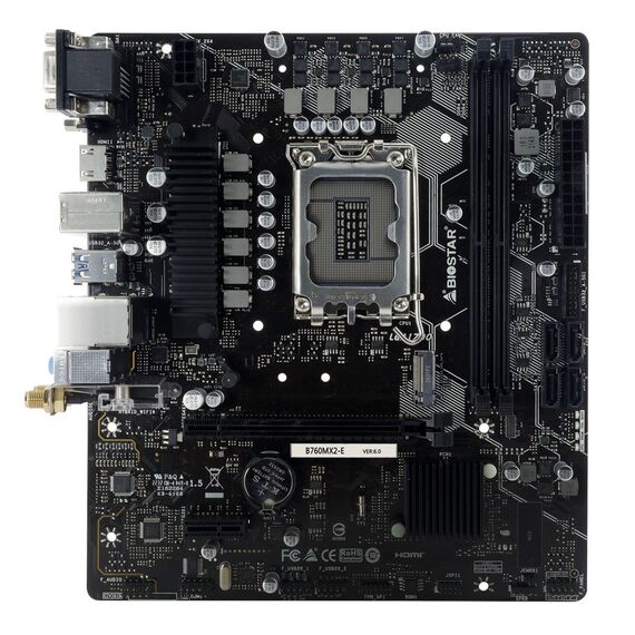 Biostar B760MX2-E D4 motherboard Intel B760 LGA 1700 micro ATX | Techbox