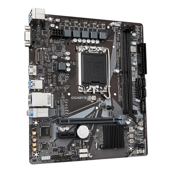 GIGABYTE H610M H V2 Motherboard - Supports Intel Core 14th CPUs, 4+1+1 Hybrid Digital VRM, up to 5600MHz DDR5, 1xPCIe 3.0 M.2, GbE LAN, USB 3.2 Gen 1 | Techbox