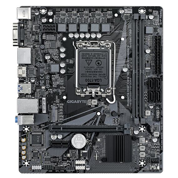 Gigabyte H610M S2H V3 DDR4 Motherboard - Supports Intel Core 14th CPUs, 4+1+1 Hybrid Digital VRM, up to 3200MHz DDR4, 1xPCIe 3.0 M.2, GbE LAN , USB 3.2 Gen 1 - Motherboards - Laptops & PC Builds - Techbox