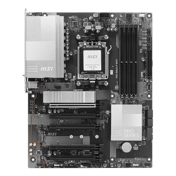 MSI PRO B840-P WIFI motherboard AMD B840 Socket AM5 ATX - Motherboards - Laptops & PC Builds - Techbox