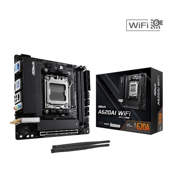 Asrock A620AI WiFi AMD A620A Socket AM5 mini ITX | Techbox