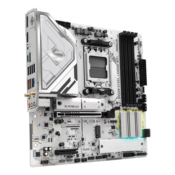 Asrock B850M Steel Legend WiFi AMD B850 Socket AM5 micro ATX | Techbox