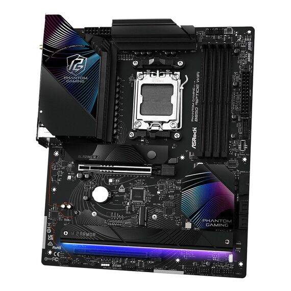 Asrock Phantom Gaming B850 Riptide WiFi AMD B850 Socket AM5 ATX | Techbox