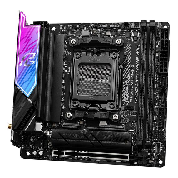 Asrock Phantom Gaming B850I Lightning WiFi AMD B850 Socket AM5 mini ITX | Techbox