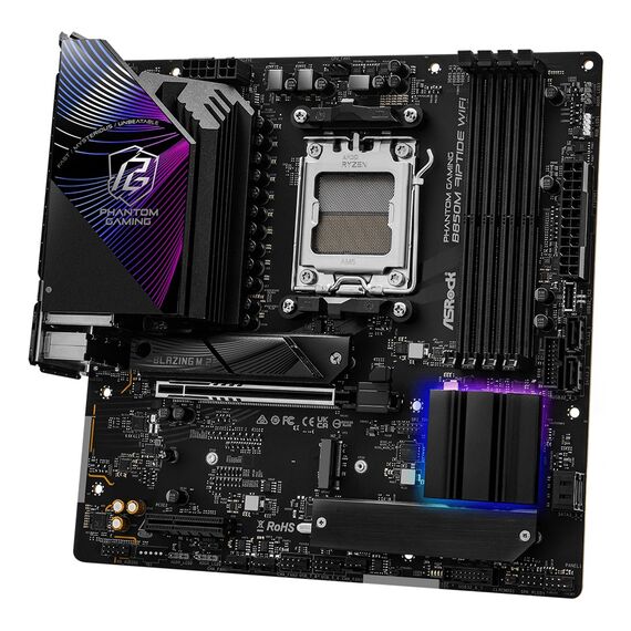 Asrock Phantom Gaming B850M Riptide WiFi AMD B850 Socket AM5 micro ATX | Techbox