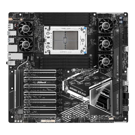 Asrock WRX90 WS EVO motherboard AMD WRX90 Socket sTR5 EEB - Motherboards - Laptops & PC Builds - Techbox