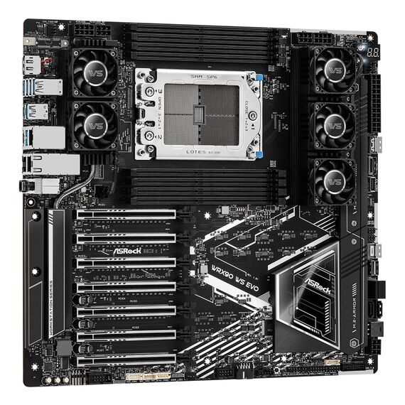 Asrock WRX90 WS EVO motherboard AMD WRX90 Socket sTR5 EEB - Motherboards - Laptops & PC Builds - Techbox