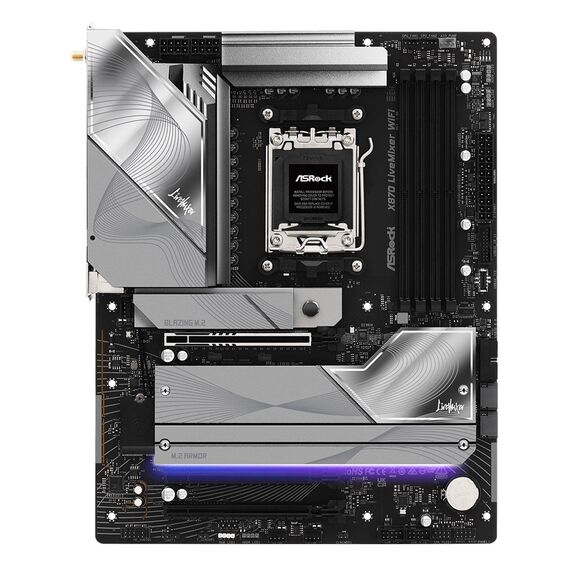 Asrock X870 LiveMixer WiFi AMD X870 Socket AM5 ATX | Techbox