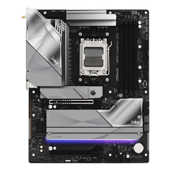 Asrock X870 LiveMixer WiFi AMD X870 Socket AM5 ATX | Techbox