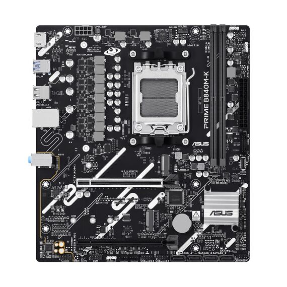 ASUS PRIME B840M-K AMD B840 Socket AM5 micro ATX - Motherboards - Laptops & PC Builds - Techbox