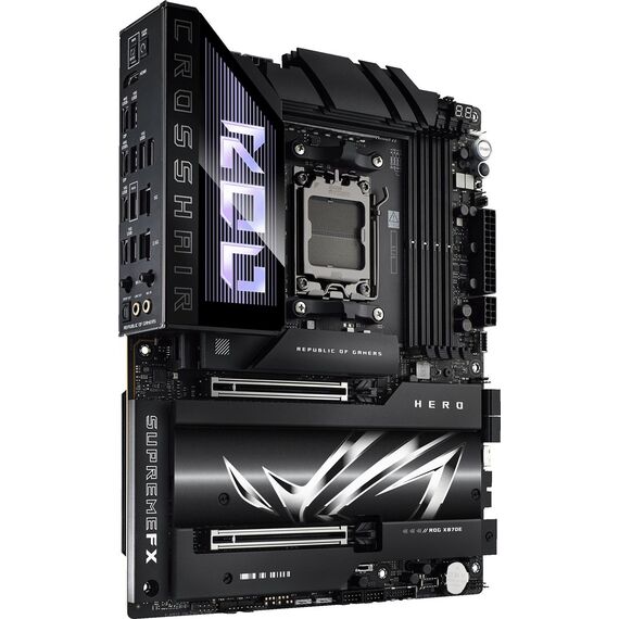 ASUS ROG CROSSHAIR X870E HERO AMD X870E Socket AM5 ATX - Motherboards - Laptops & PC Builds - Techbox
