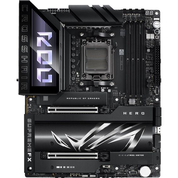 ASUS ROG CROSSHAIR X870E HERO AMD X870E Socket AM5 ATX - Motherboards - Laptops & PC Builds - Techbox