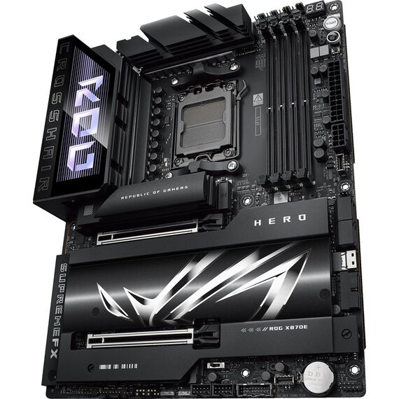 ASUS ROG CROSSHAIR X870E HERO AMD X870E Socket AM5 ATX - Motherboards - Laptops & PC Builds - Techbox