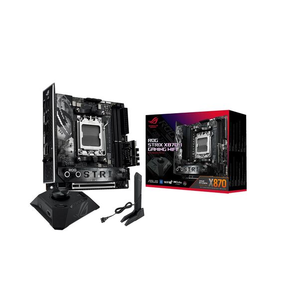 ASUS ROG STRIX X870-I GAMING WIFI AMD X870 socket AM5 mini ITX motherboard - Motherboards - Laptops & PC Builds - Techbox