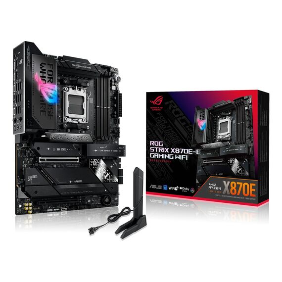 ASUS ROG STRIX X870E-E GAMING WIFI AMD X870E Socket AM5 ATX - Motherboards - Laptops & PC Builds - Techbox