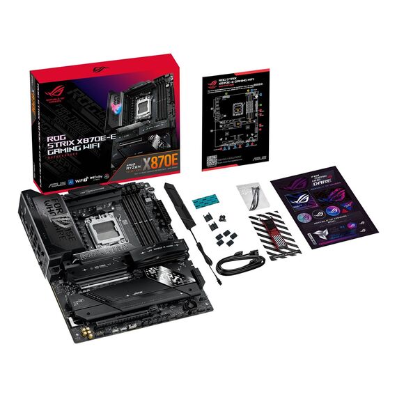 ASUS ROG STRIX X870E-E GAMING WIFI AMD X870E Socket AM5 ATX - Motherboards - Laptops & PC Builds - Techbox