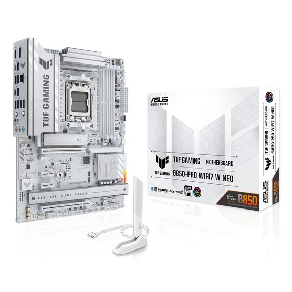 ASUS TUF GAMING B850-PRO WIFI7 W NEO AMD B850 Socket AM5 ATX - Motherboards - Laptops & PC Builds - Techbox