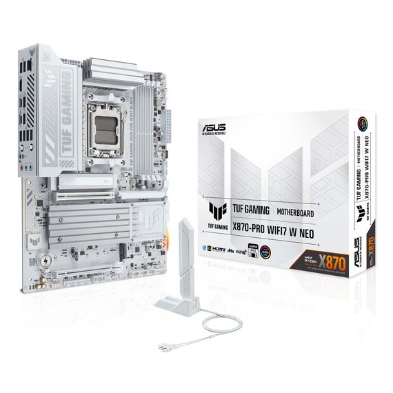 ASUS TUF GAMING X870-PRO WIFI7 W NEO AMD X870 Socket AM5 ATX - Motherboards - Laptops & PC Builds - Techbox