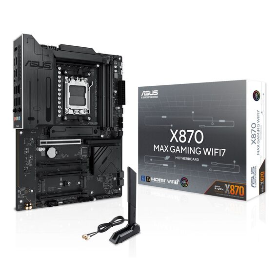 ASUS X870 MAX GAMING WIFI7 AMD X870 Socket AM5 ATX - Motherboards - Laptops & PC Builds - Techbox