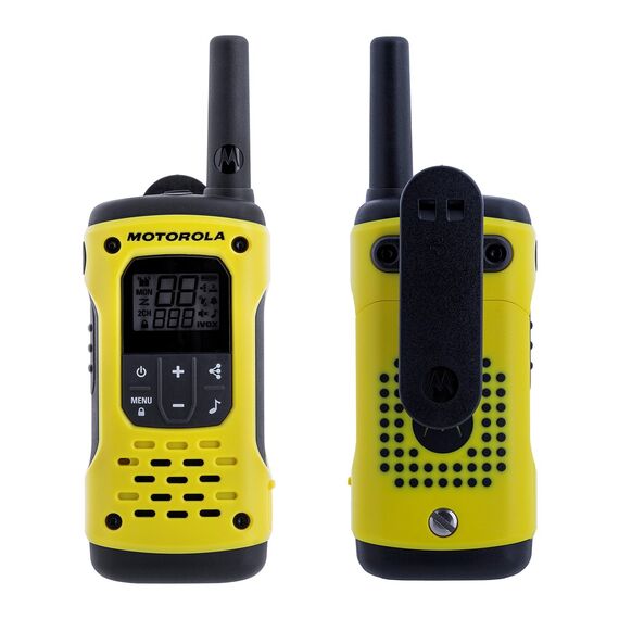 MOTOROLA RADIOTELEFON T92 H2O walkie-talkie 16 channels 2 pc(s) Black, yellow - Camping - Hobbies - Techbox