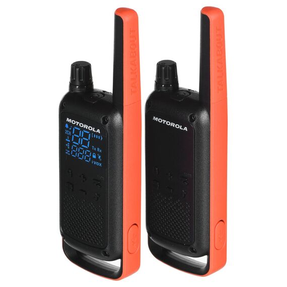 Motorola T82 Twin Pack two-way radio 16 channels Black,Orange | Techbox