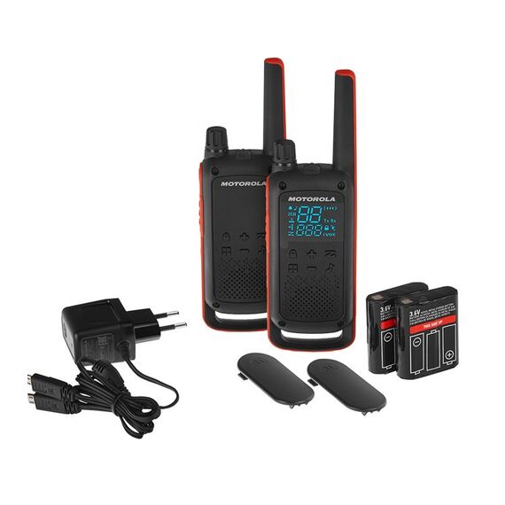Motorola T82 Twin Pack two-way radio 16 channels Black,Orange | Techbox
