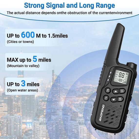 Walkie-Talkie Baofeng BF-T25E Black | Techbox