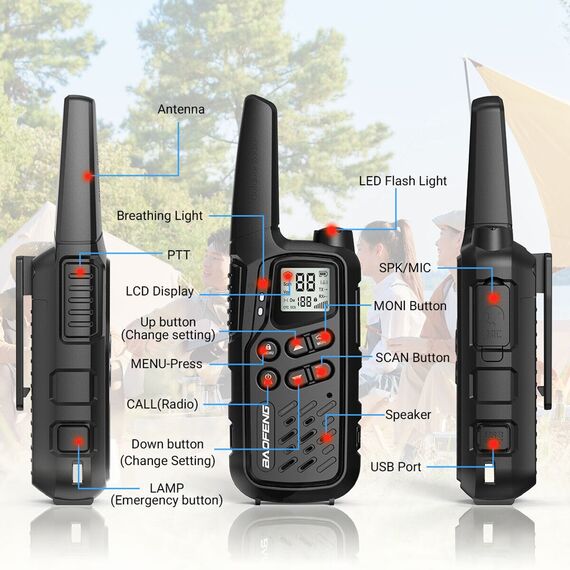 Walkie-Talkie Baofeng BF-T25E Black | Techbox