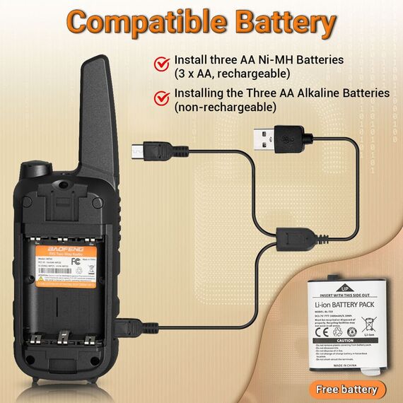 Walkie-Talkie Baofeng BF-T25E Orange | Techbox
