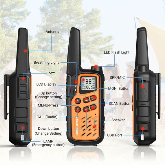 Walkie-Talkie Baofeng BF-T25E Orange | Techbox